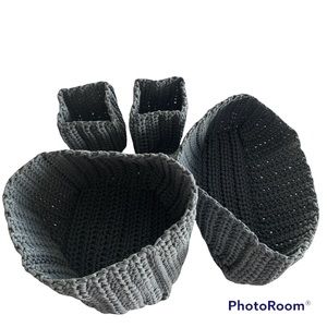 Ikea crochet baskets (4), never used in excellent condition